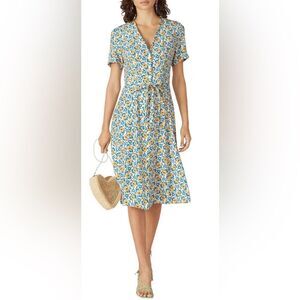HVN Silk Floral Rosemary Dress Size 2